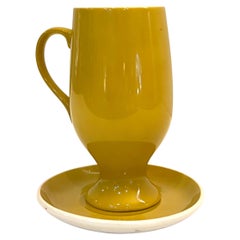 Tazza e piattino per espresso singolo disegnati da Legardo Tackett per Schmid