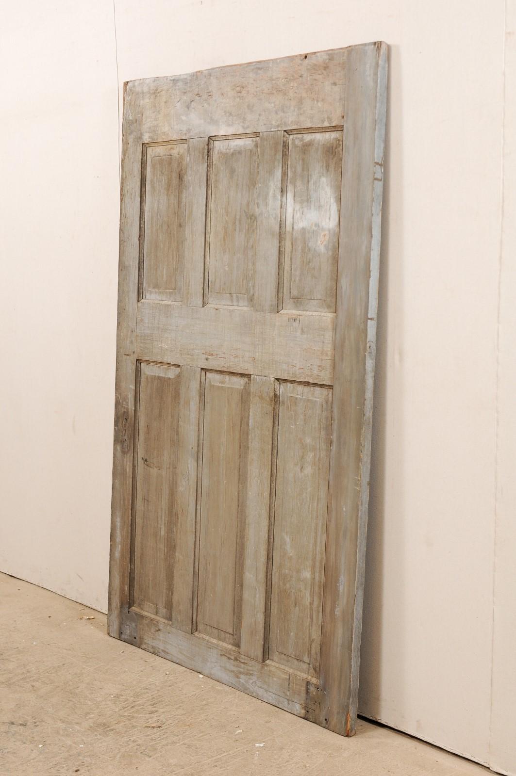 six panel wood doors