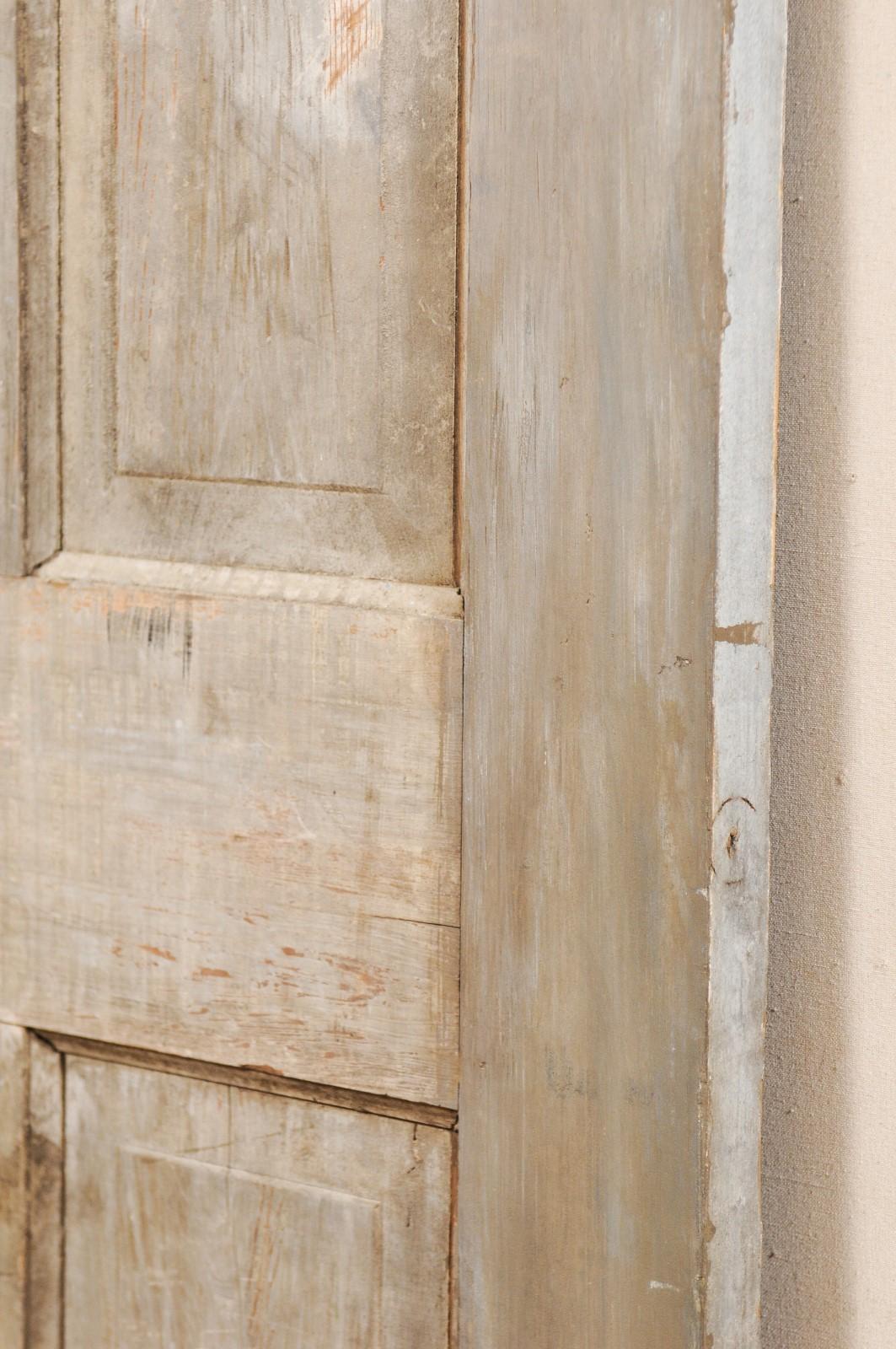 Single European 19th Century Six-Panel Wood Door In Good Condition In Atlanta, GA