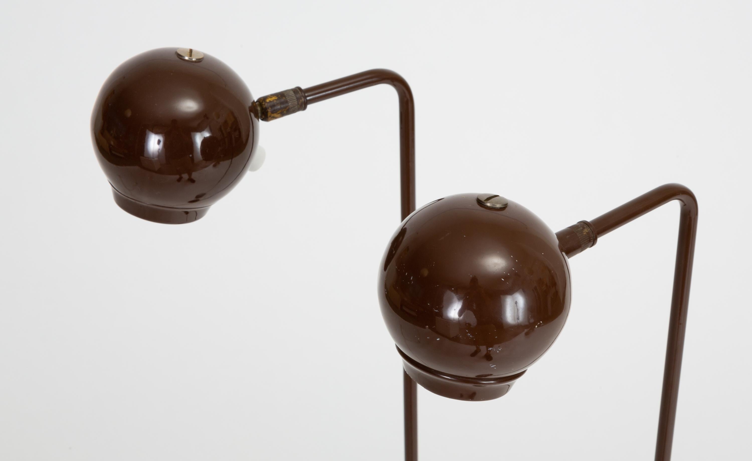 Modern Single Eyeball Floor Lamp by Robert Sonneman for George Kovacs