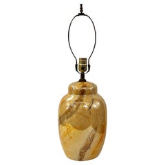 Lampada da tavolo singola in finto marmo