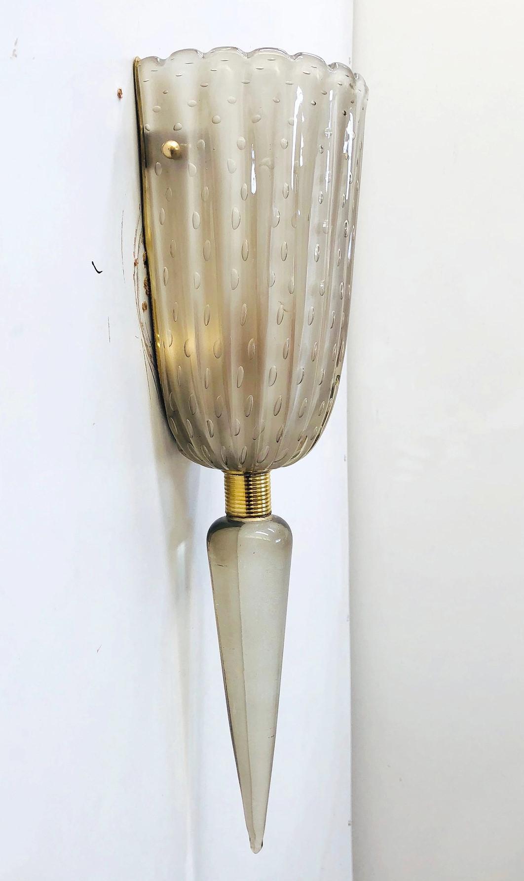 Single Fiaccola Sconce by Fabio Ltd In Excellent Condition In Los Angeles, CA