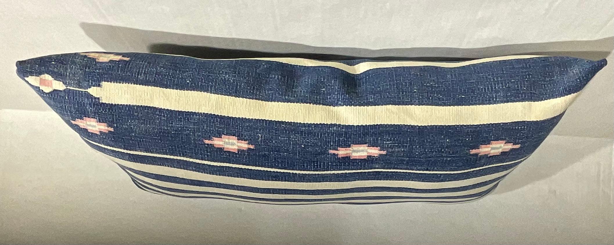 Coton Simple  Oreiller en textile antique à armure plate en vente