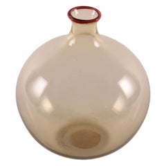 Vintage Single Flower Venini Vase Glass Murano, Italy, 20th Century