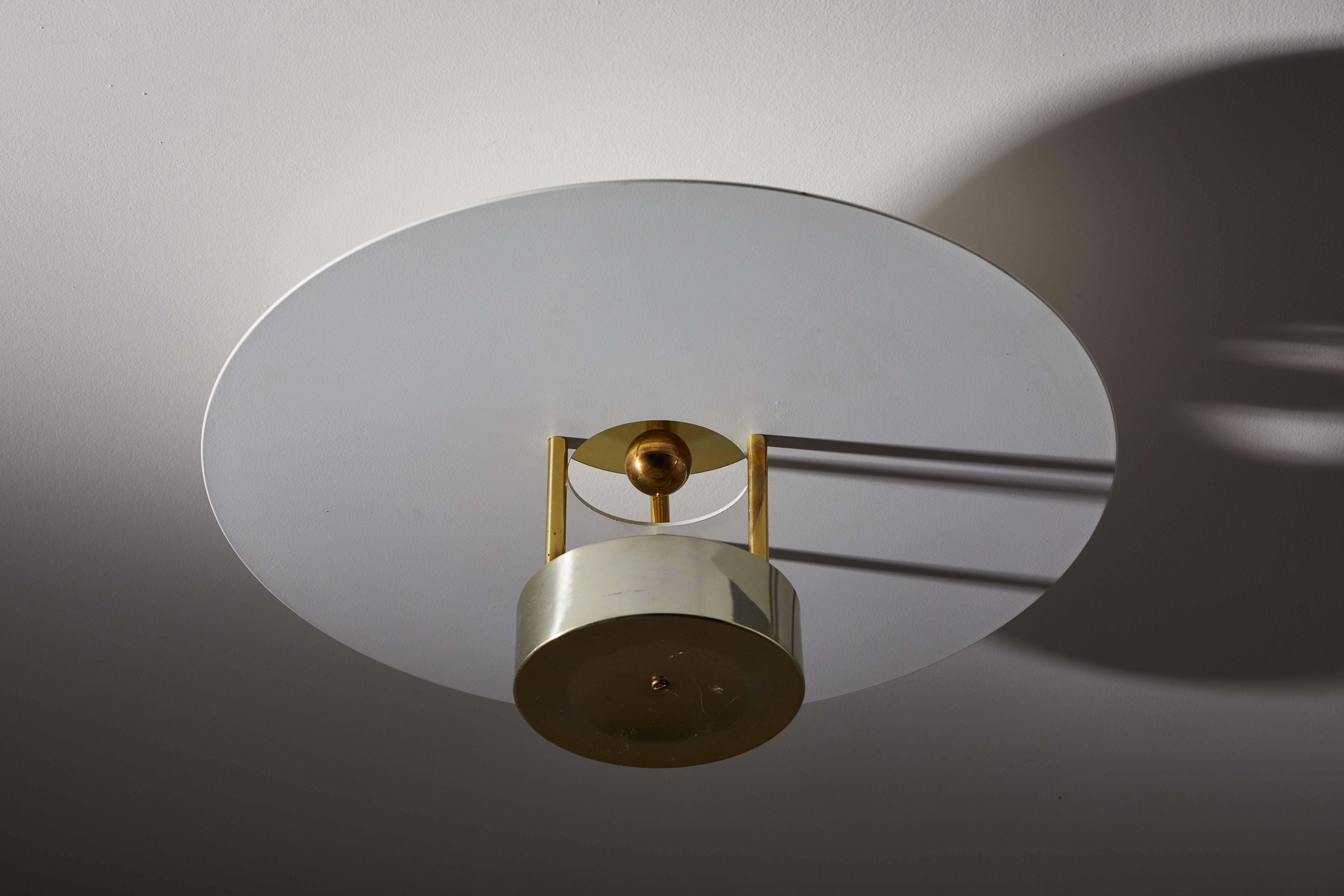 Mid-20th Century Single Flush Mount Ceiling Light by Hans Agne Jakobsson