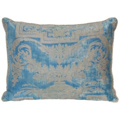 Single Fortuny Fabric Cushion in a Neoclassical Pattern