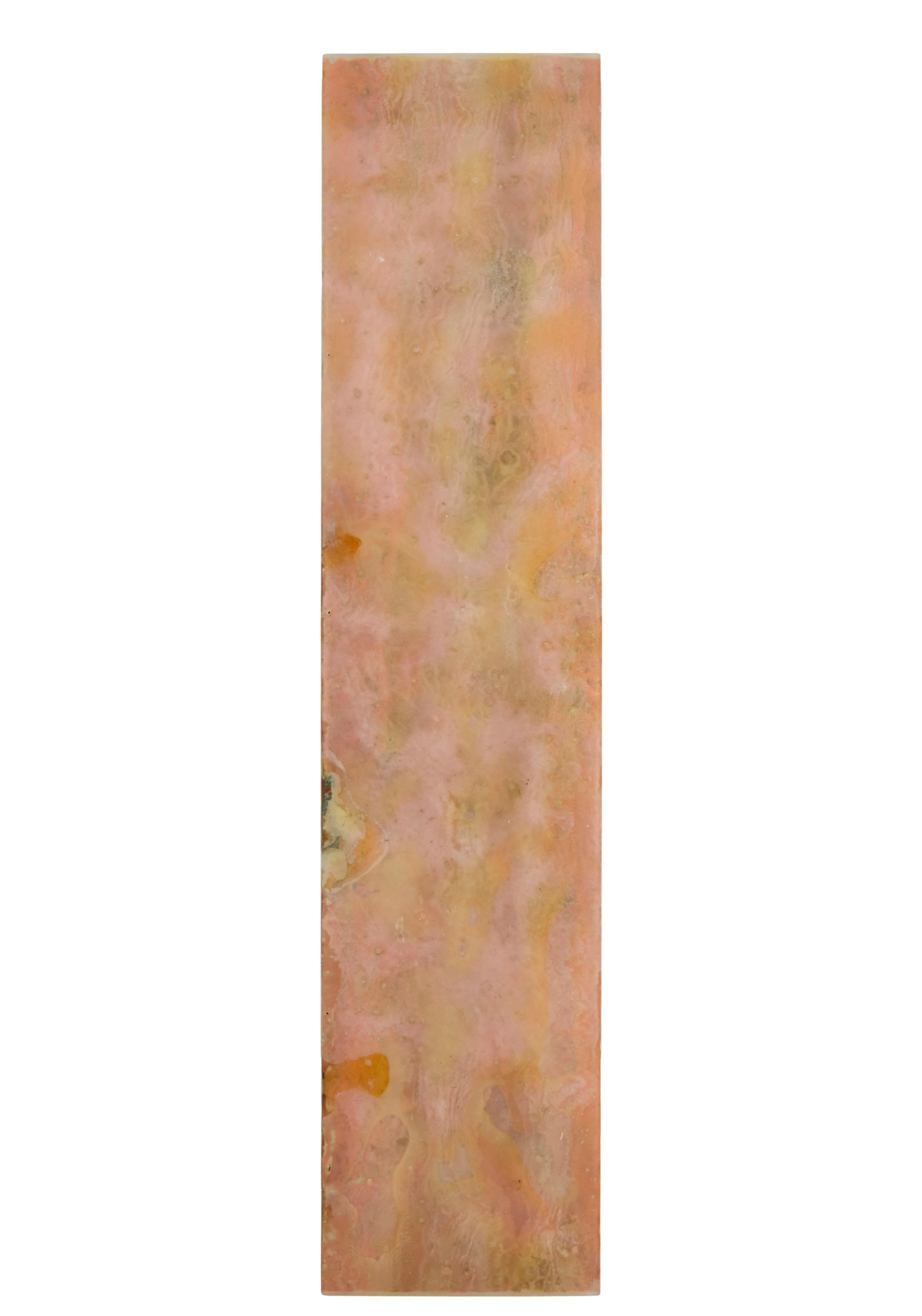 Einzelne französische abstrakte Acryltafel aus den 1950er Jahren (Blattgold) im Angebot