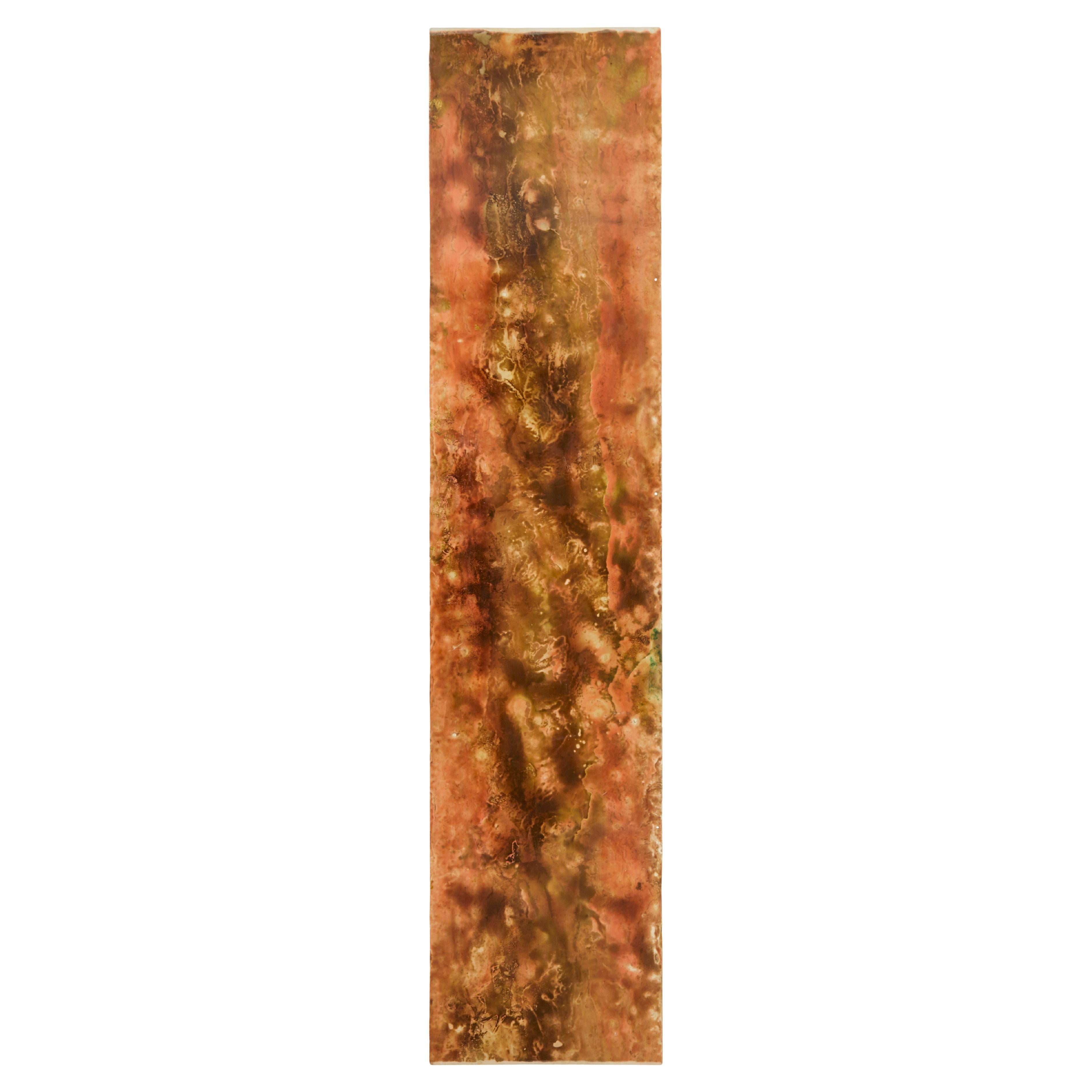 Einzelne französische abstrakte Acryltafel aus den 1950er Jahren im Angebot