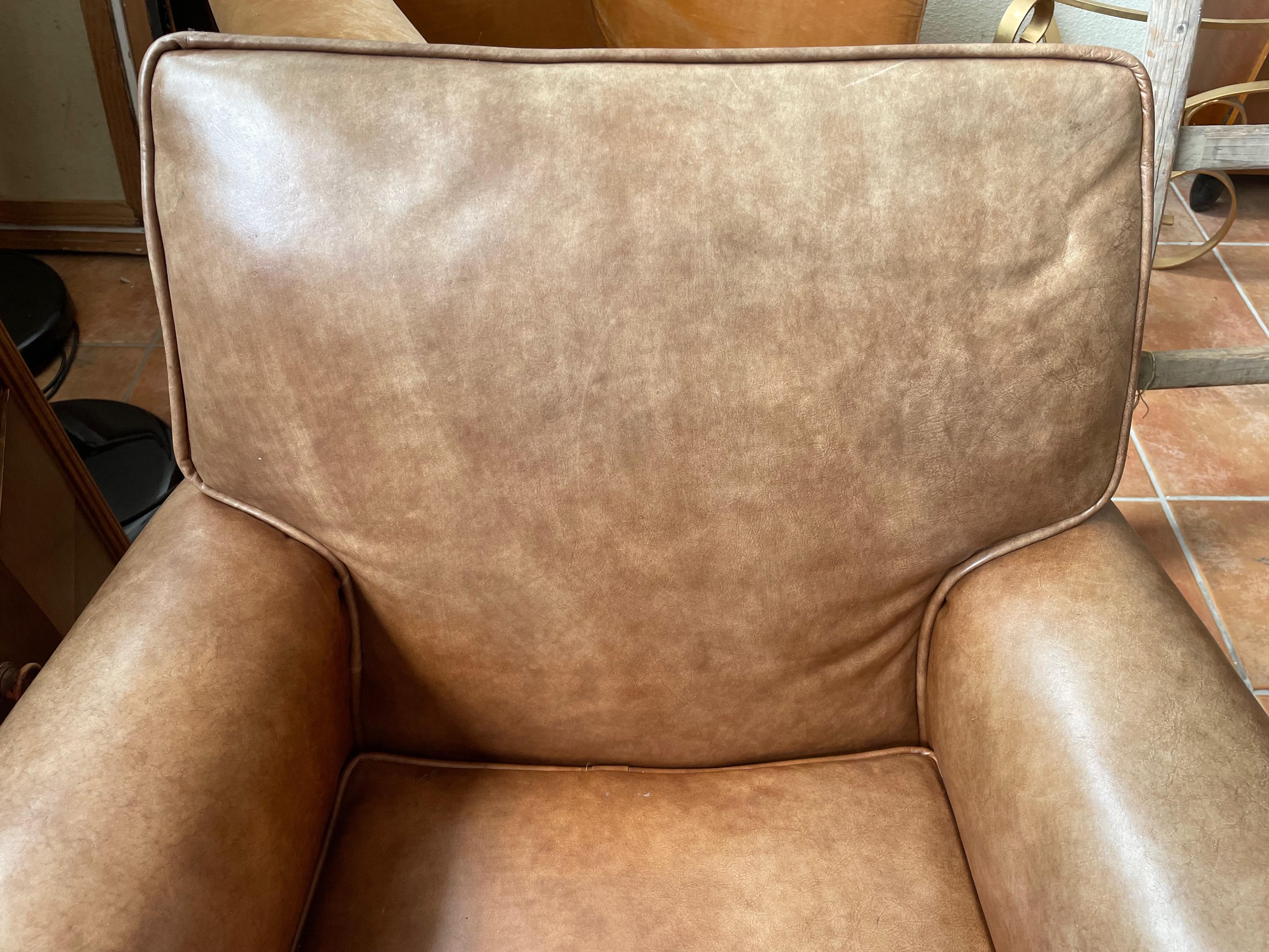 Single French Art Déco Club Chair by Baptistin Spade. France 1930s. Documented. For Sale 7