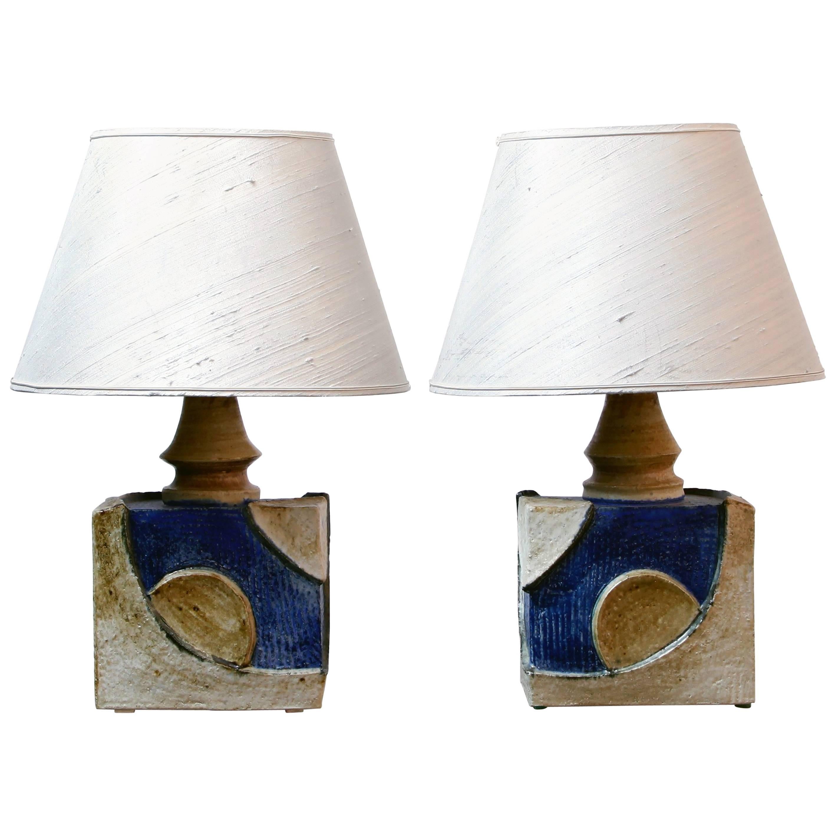 Single French Ceramic Table Lamp