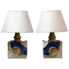 Single French Ceramic Table Lamp