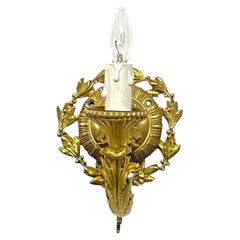 Single French Empire Bronze Wall Sconce, Late 19th - Early 20th Century