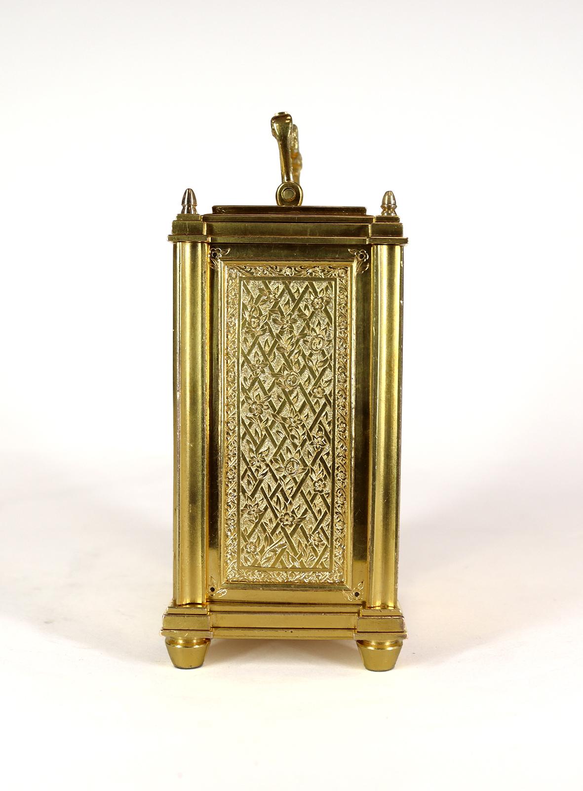 English Single Fusee Carriage Timepiece By Thomas Cole and James Cole, Retailed By Hunt For Sale