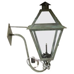 Single Gas Wall Hanging Copper Lantern