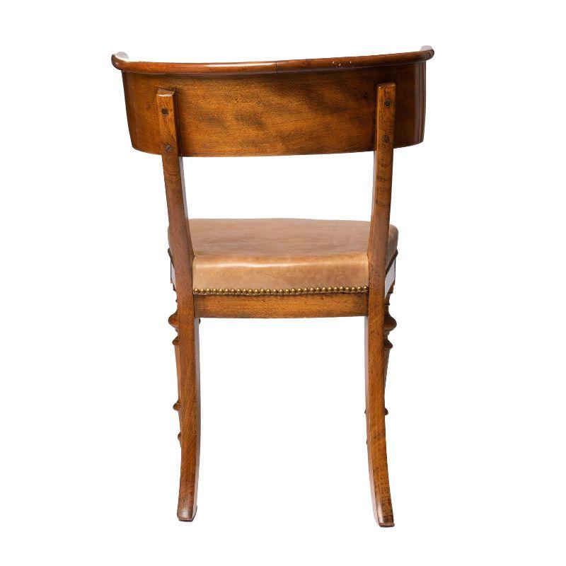 Early 19th Century Single German/Austrian Klismos Form Side Chair in European Beech, 1820