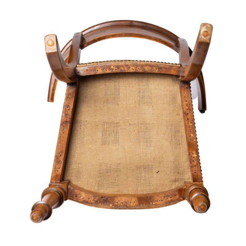 Single German/Austrian Klismos Form Side Chair in European Beech, 1820 1