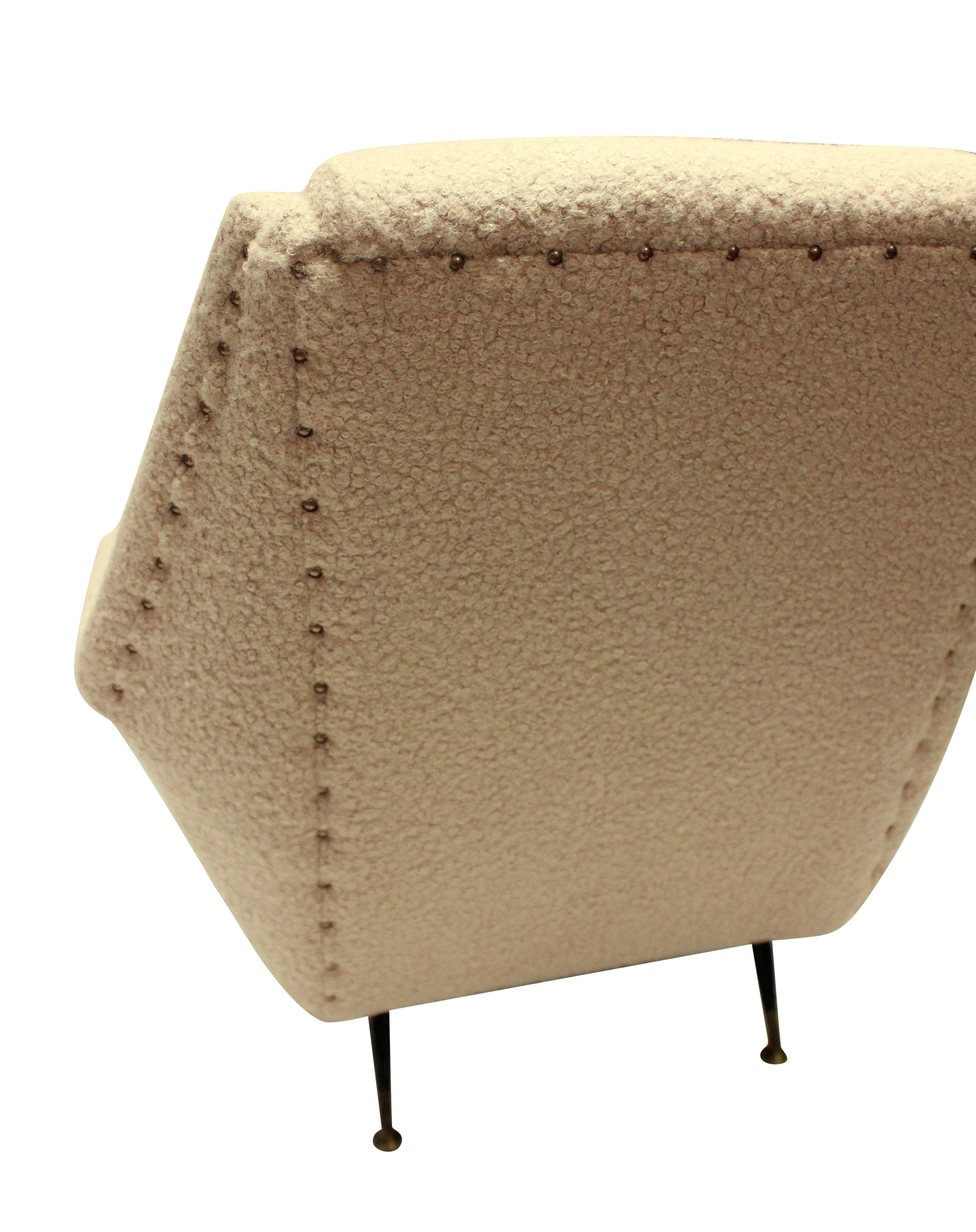 Single Gio Ponti Armchair of Comfortable Proportions In Good Condition In Kent, Dover
