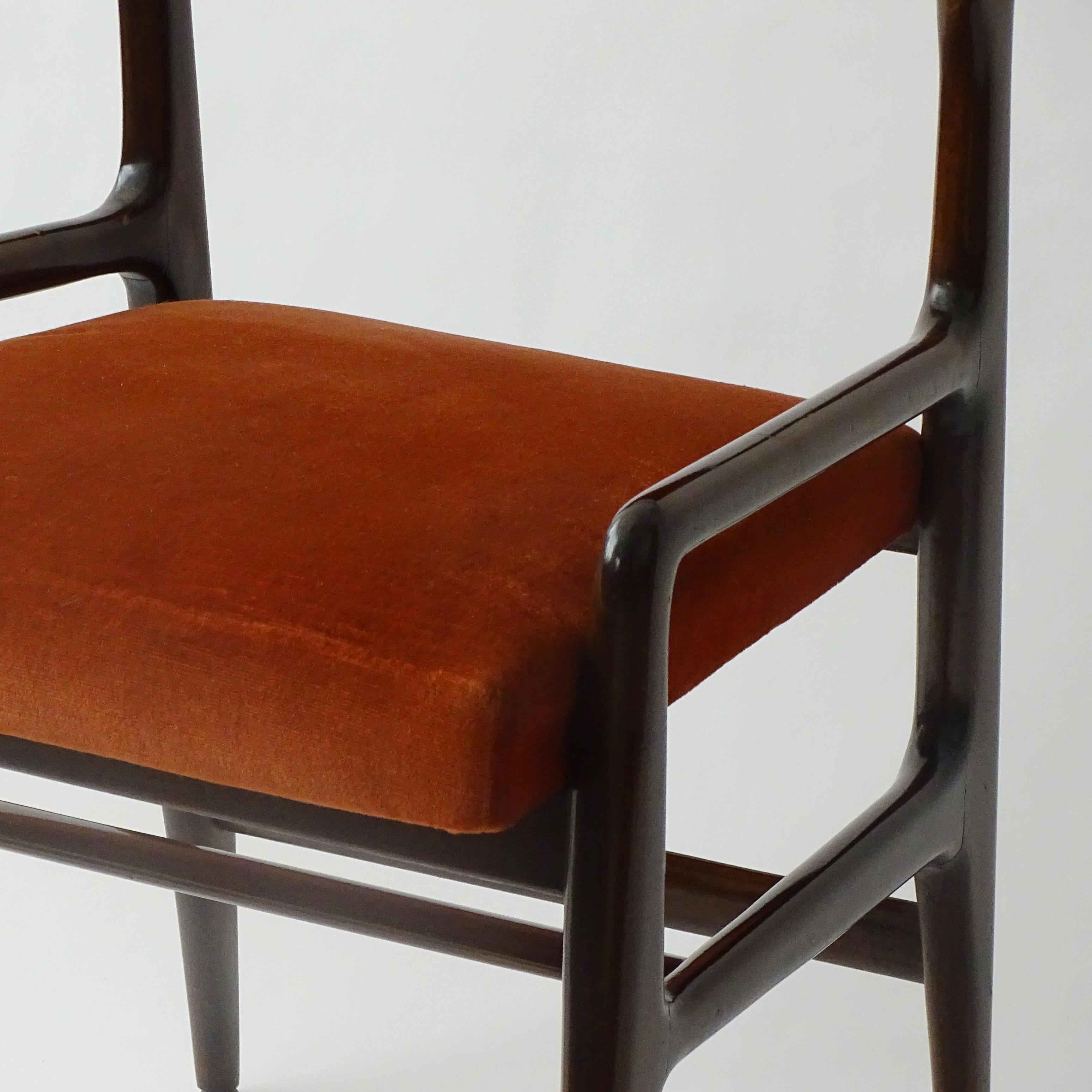 Einzelner Gio Ponti-Stuhl für Cassina, Italien 1950er Jahre (Italienisch) im Angebot