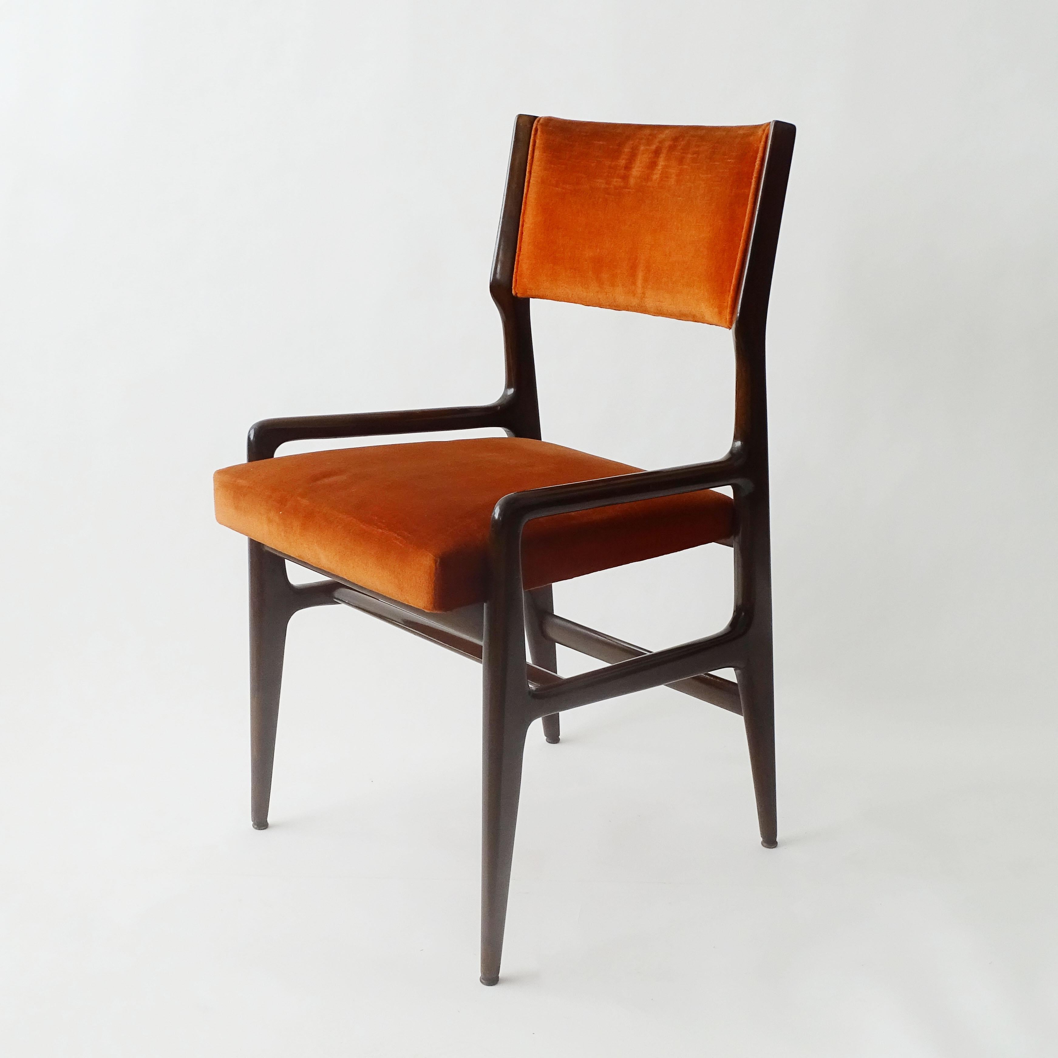 Single Gio Ponti chair for Cassina, Italy 1950s In Excellent Condition For Sale In Milan, IT