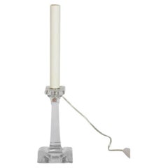 Single Glass Candlestick Lamp