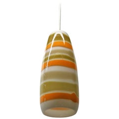 Single Glass Ceiling Light  By Massimo Vignelli for Venini, Made in Italy 1950s