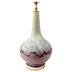 Retro Single Glazed Porcelain French Lamp