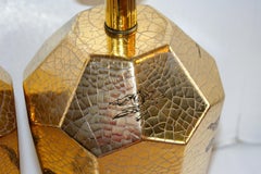 Single Gold Dragon Motif Lamp