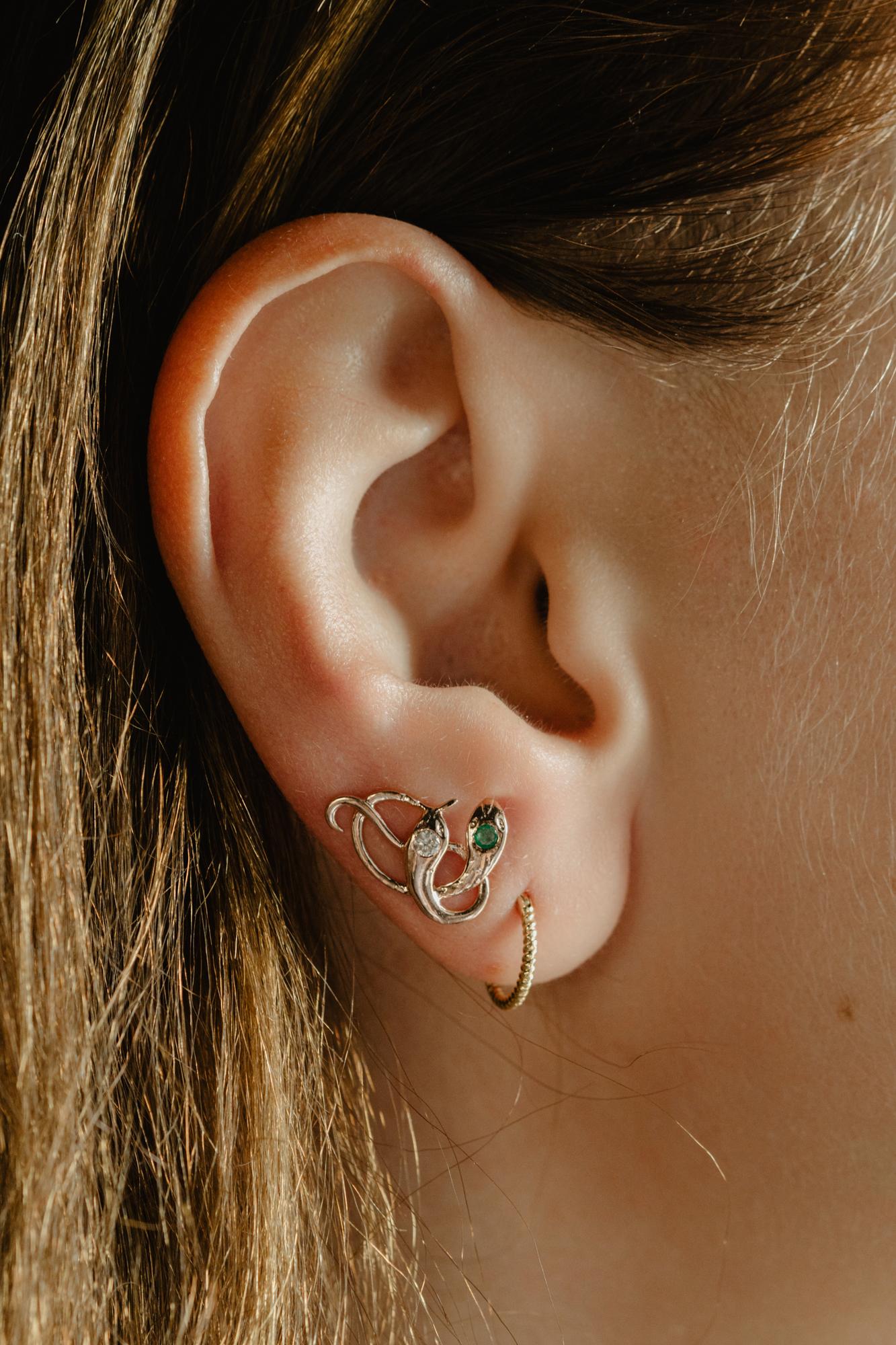 Septum Jewelry, 14k Gold, Ring, Daith durchbohrt Helix Cartilage (Kunsthandwerker*in) im Angebot