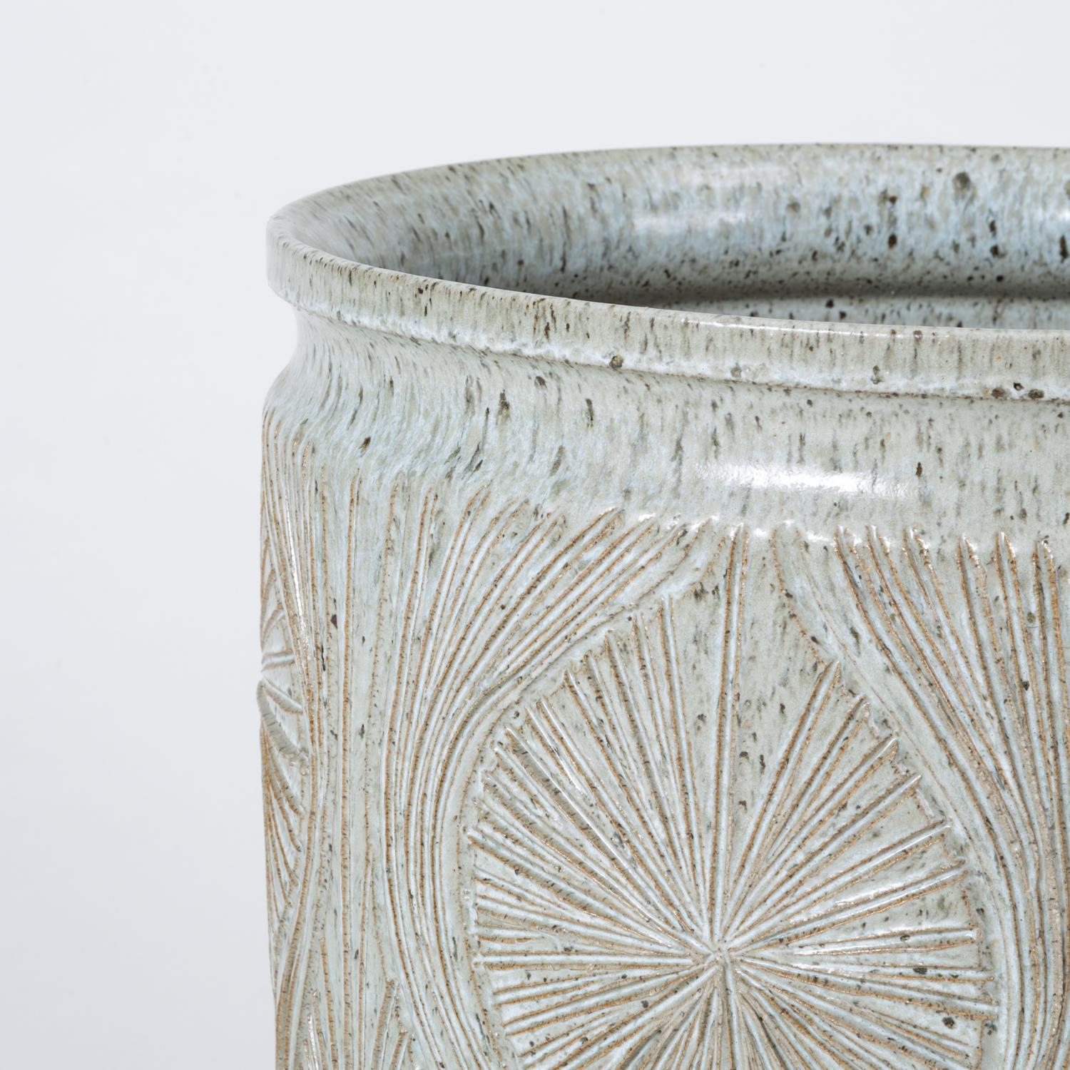 Single Gray-Glazed Earthgender Planter by David Cressey and Robert Maxwell 5
