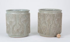 Single Gray-Glazed Earthgender Planter by David Cressey and Robert Maxwell