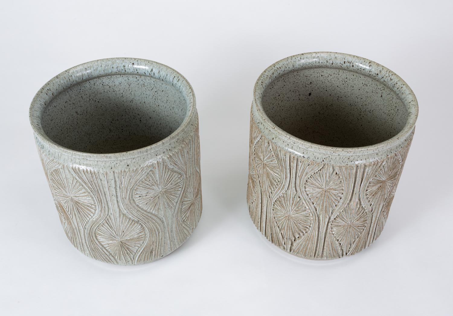 American Single Gray-Glazed Earthgender Planter by David Cressey and Robert Maxwell