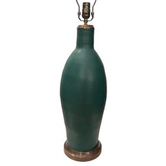 Single Green Ceramic Lamp