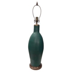 Single Green Ceramic Lamp