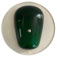 Single Green Wall Lamp by A.Tihany and J.Mancini for Foscarini, 1970s, Italy Single Green Wall Lamp by A.Tihany and J.Mancini for Foscarini, 1970s, Italy