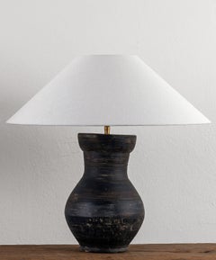 Single HAN Style Lamp with Belgian Linen Shade