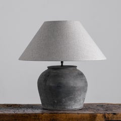 Single HAN Style Lamp with Belgian Linen Shade