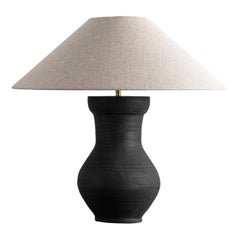Single HAN Style Lamp with Belgian Linen Shade