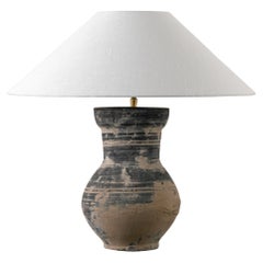Single HAN Style Lamp with Belgian Linen Shade