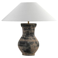 Single HAN Style Lamp with Belgian Linen Shade