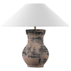 Single HAN Style Lamp with Belgian Linen Shade
