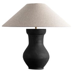 Single HAN Style Lamp with Belgian Linen Shade