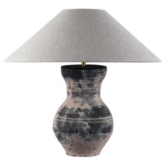 Single HAN Style Lamp with Belgian Linen Shade