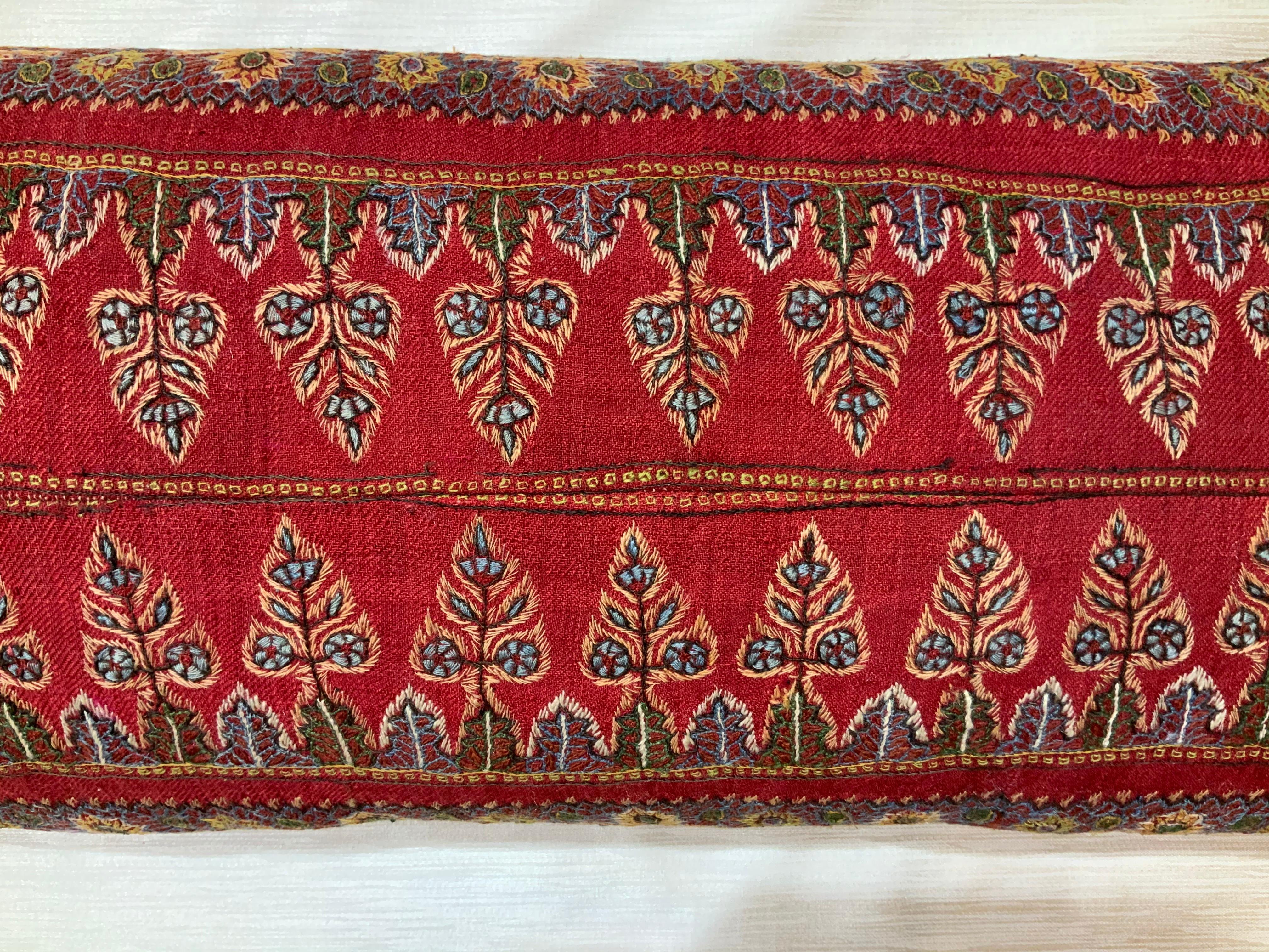 Single Hand Antique Embroidery Suzani Pillow 1