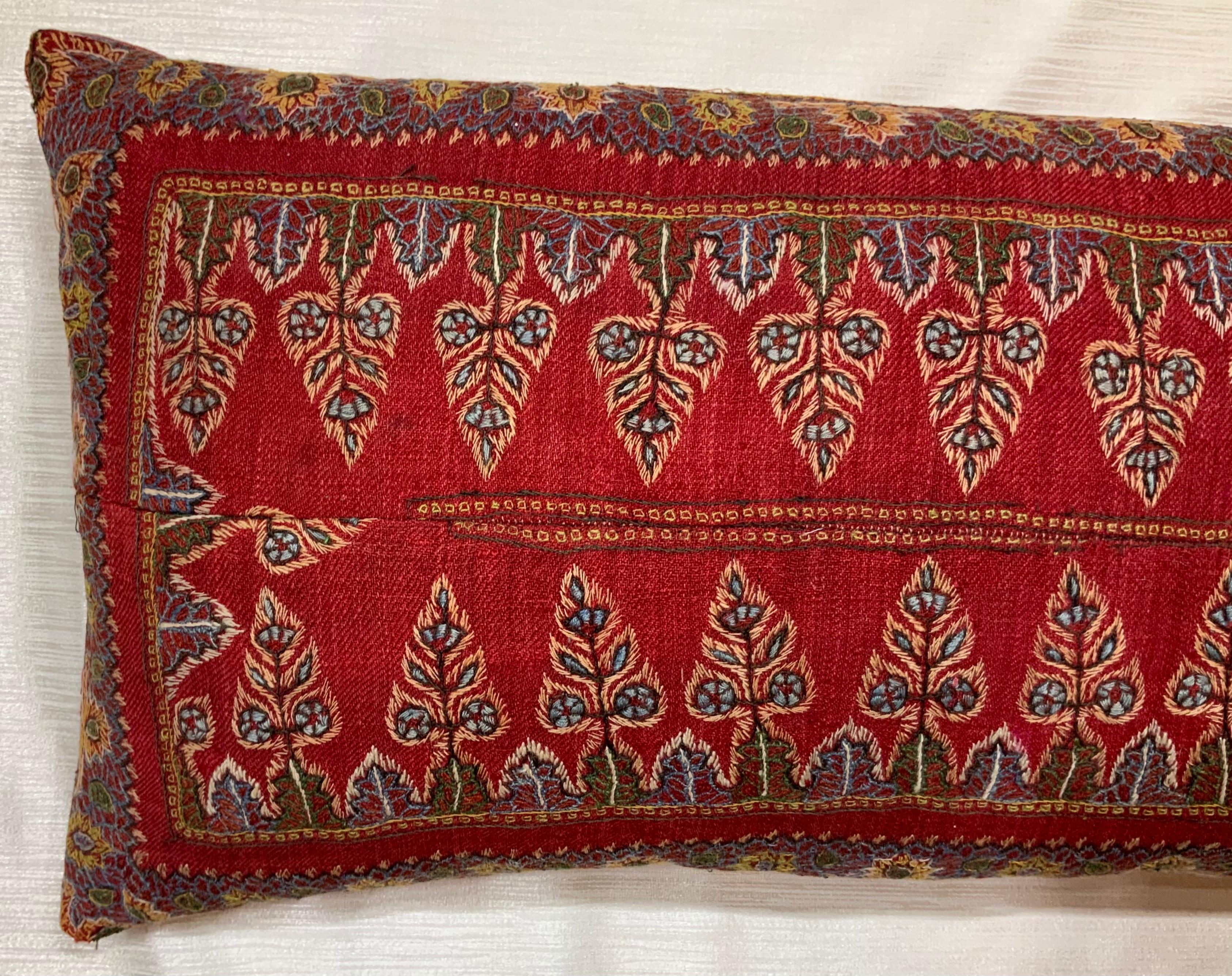 Single Hand Antique Embroidery Suzani Pillow 2
