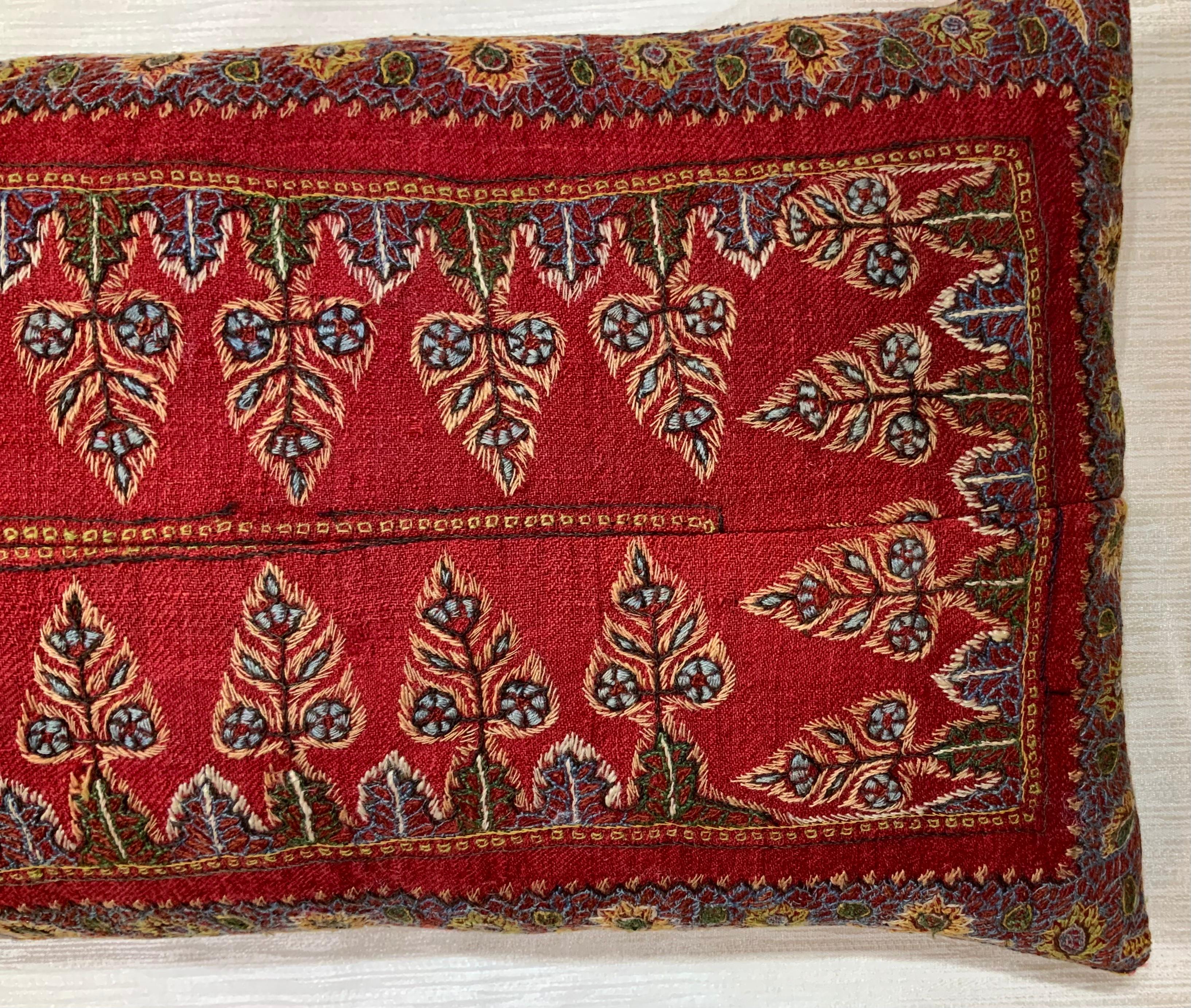Single Hand Antique Embroidery Suzani Pillow 3