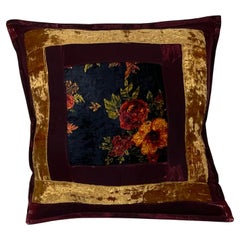 Single Hand Crafted Velvet Pillow 