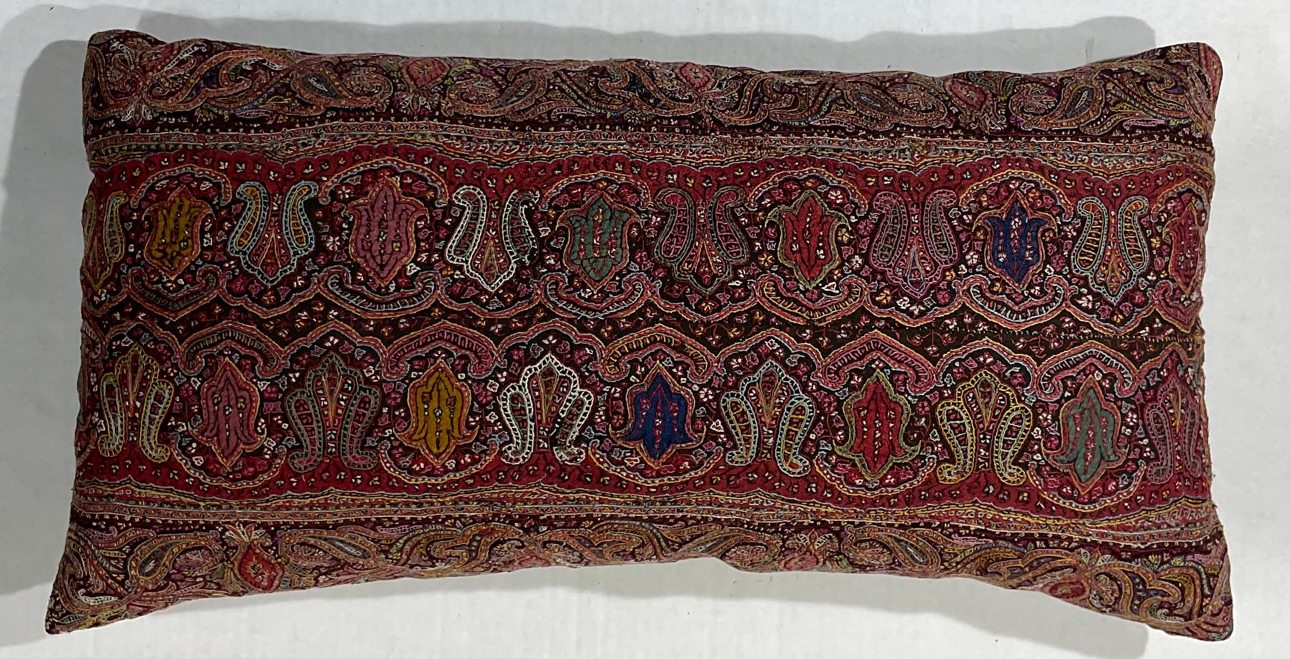 Single Hand Embroidery Persian Suzani Pillow For Sale 7