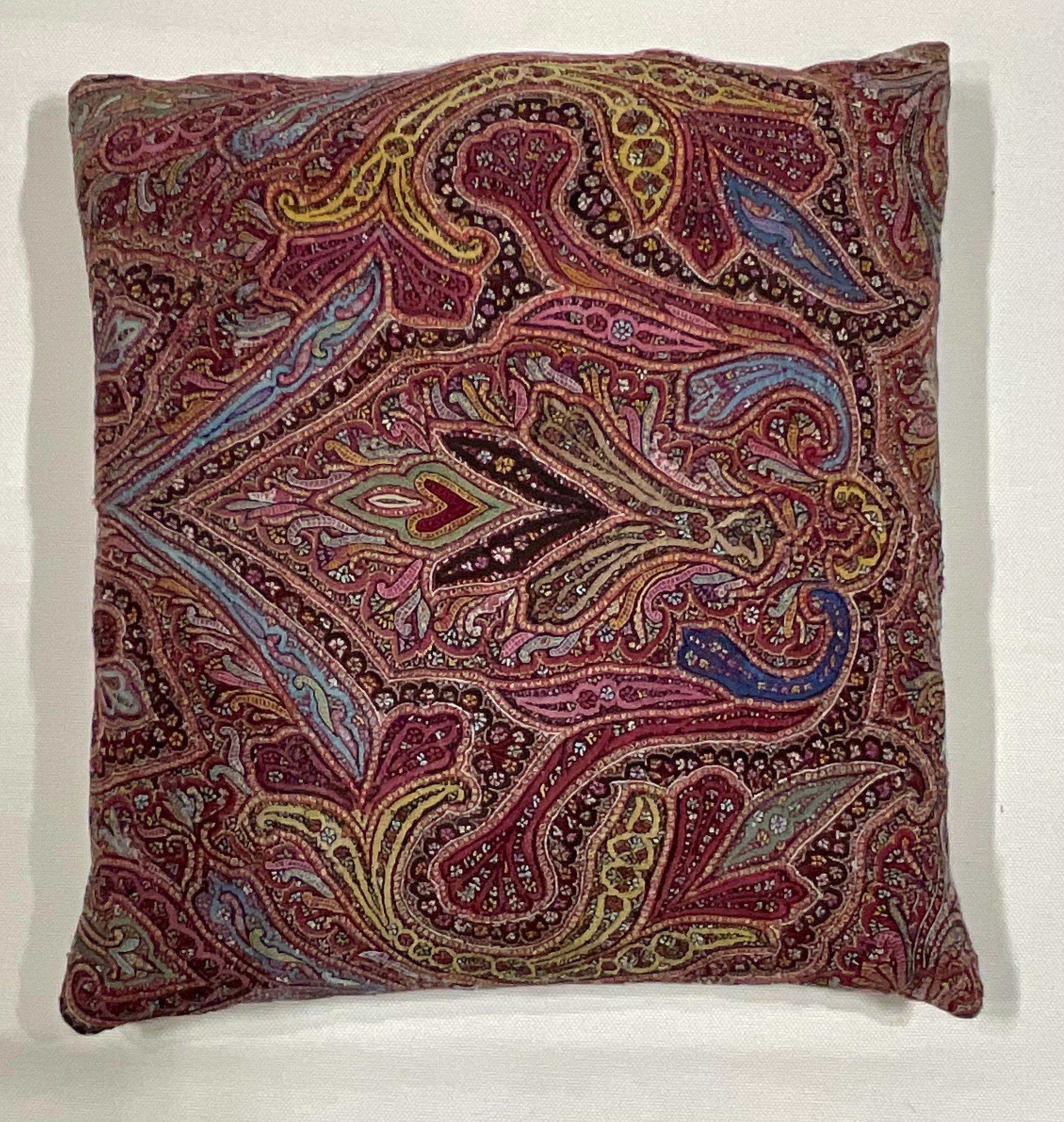 20th Century Single Hand Embroidery Persian Suzani Pillow