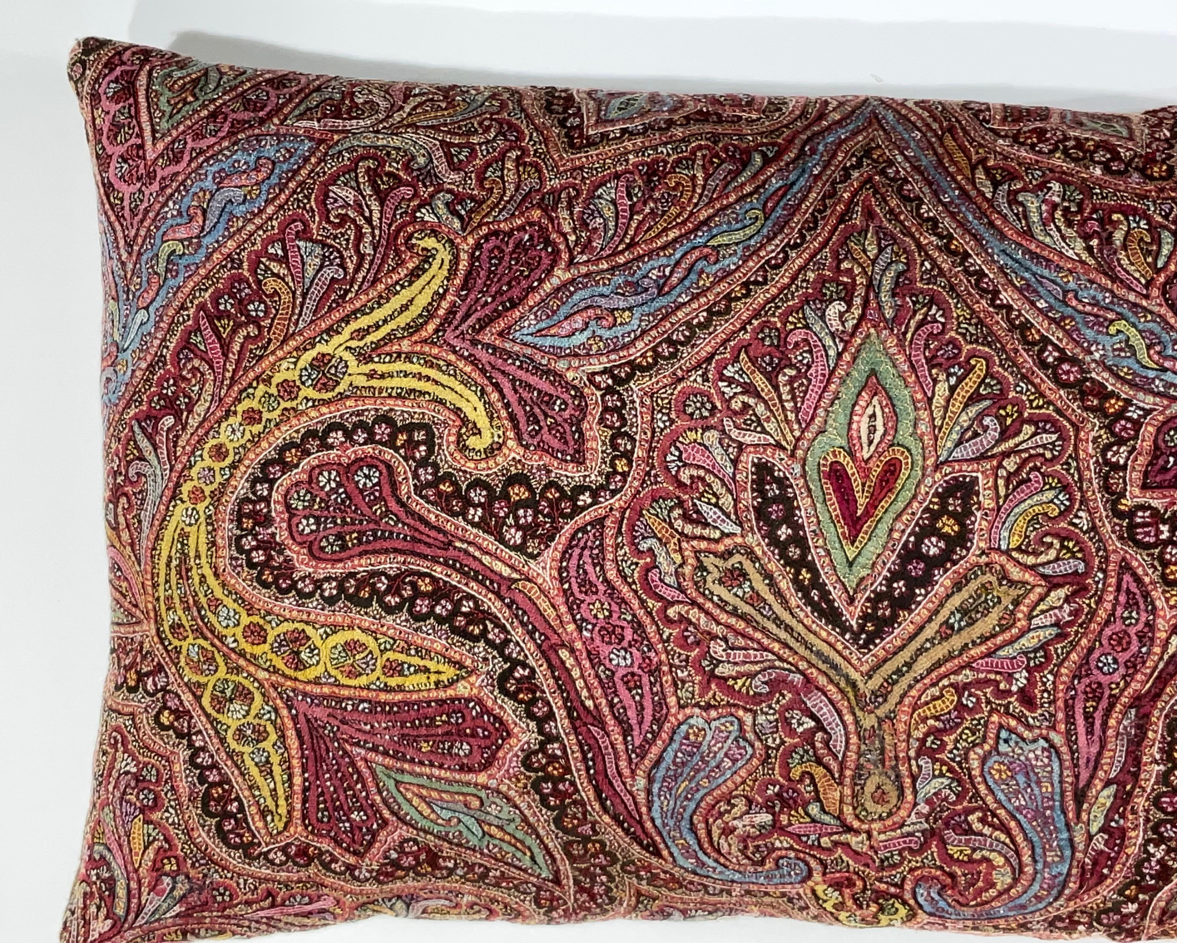 20th Century Single Hand Embroidery Persian Suzani Pillow