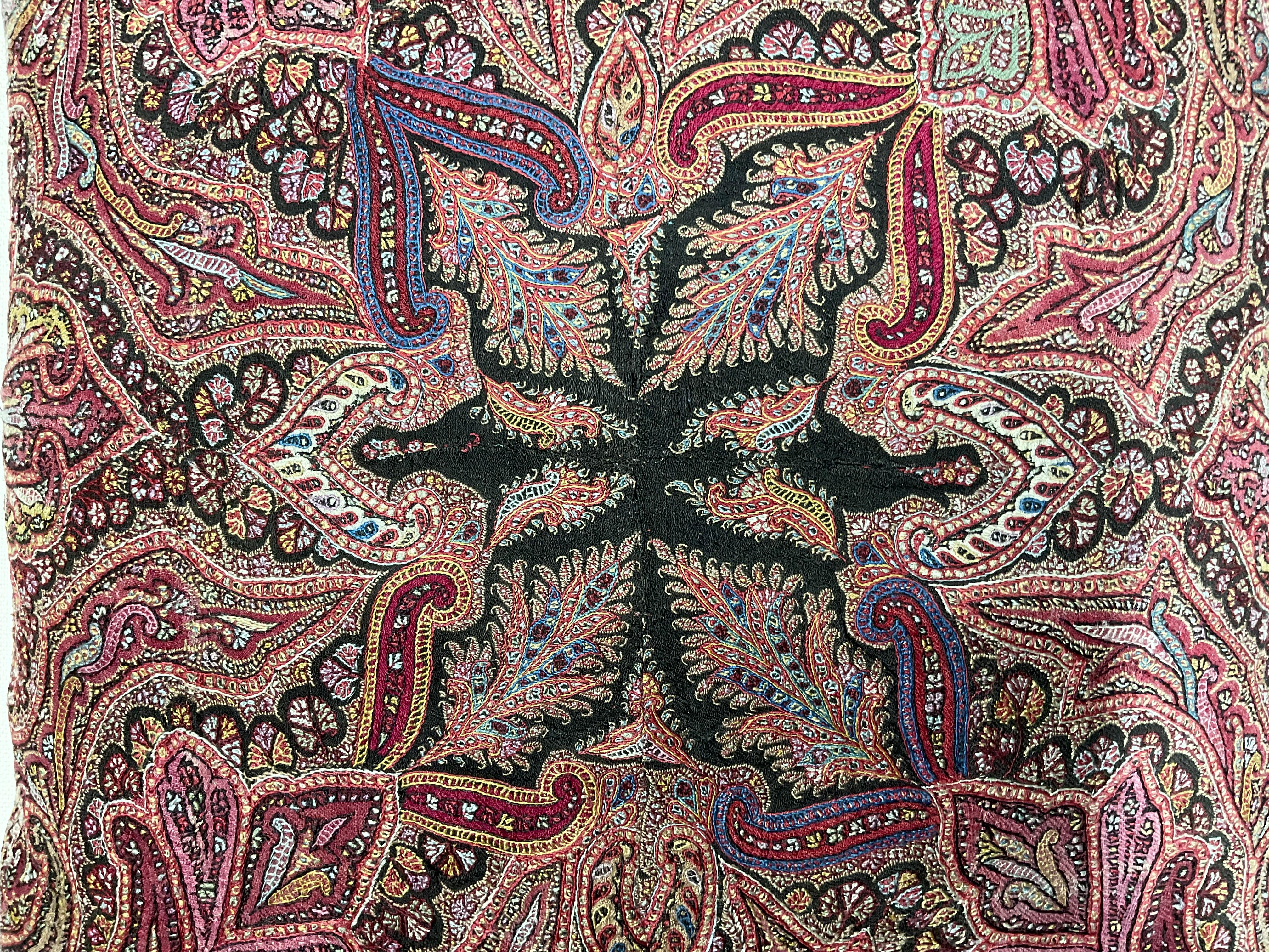 Cotton Single Hand Embroidery Persian Suzani Pillow